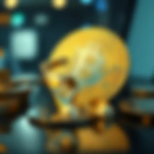 Concept representation of cryptocurrency dynamics