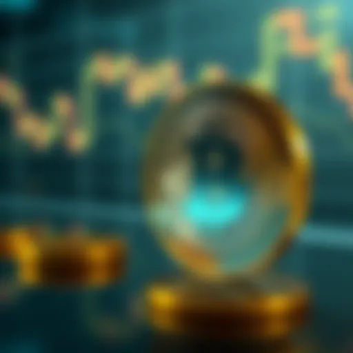 1inch Coin in Cryptocurrency Market Conceptual representation of 1inch coin in the cryptocurrency market