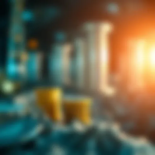 Financial Growth and Investment Opportunities Abstract representation of financial growth