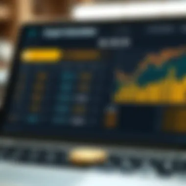 Advanced User Interface of Cryptocurrency Calculators User interface of an advanced cryptocurrency calculator