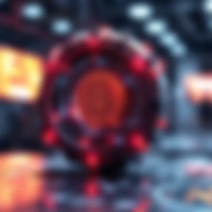 AI and Blockchain Integration Illustration showing AI integration in blockchain