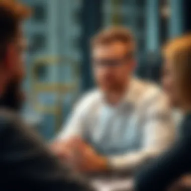 Influential Strategies in Cryptocurrency Alex Becker in a business meeting discussing cryptocurrency trends