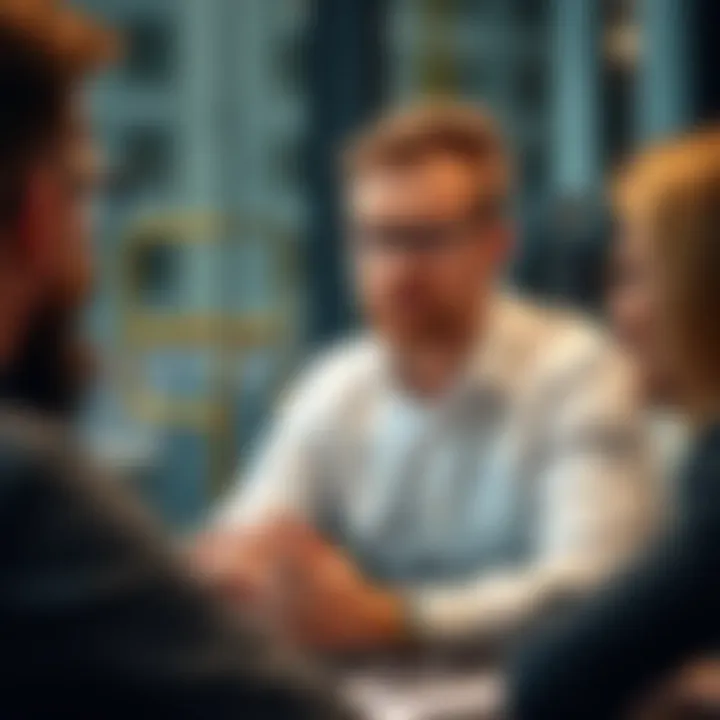 Influential Strategies in Cryptocurrency Alex Becker in a business meeting discussing cryptocurrency trends