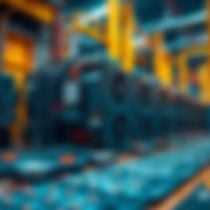 Illustration of cryptocurrency mining operations with Antminer