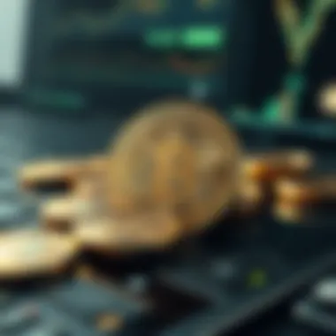 Secure Cryptocurrency Transactions Illustration of secure cryptocurrency transactions