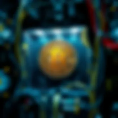 Exploring the Concept of Bitcoin Mining Conceptual illustration of Bitcoin mining