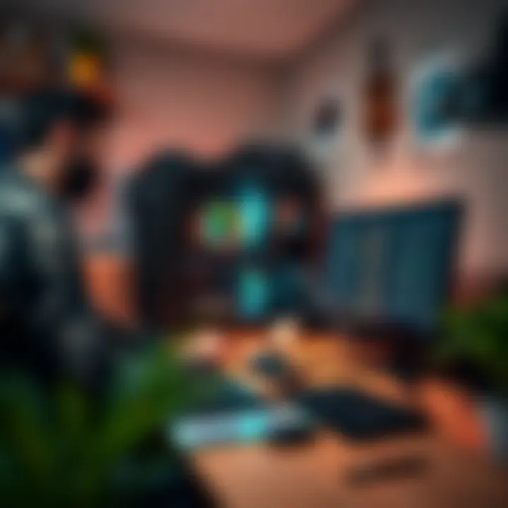 Home Mining Setup for Individual Users Individual user setting up a mining rig at home