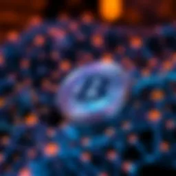 Visual representation of blockchain technology