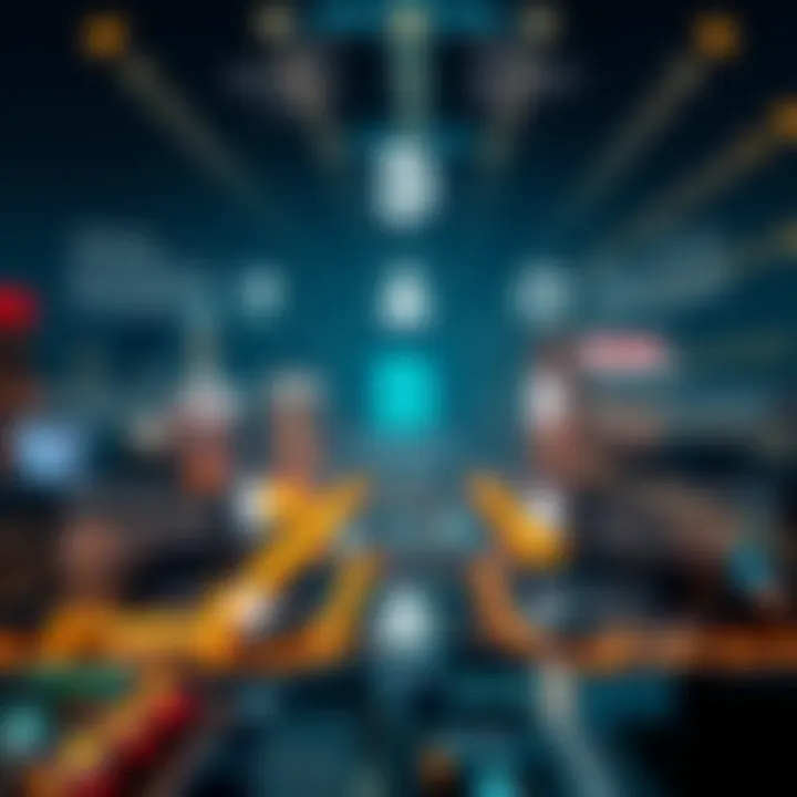 Blockchain Applications Across Industries Diagram showing blockchain applications across various industries