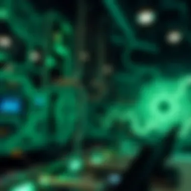 The Future Potential of Blockstream Jade in Cryptocurrency Management A futuristic depiction of Blockstream Jade in a secure digital environment