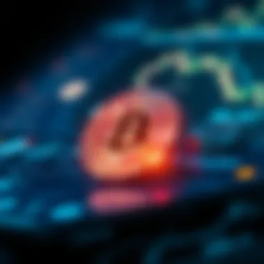 Blockchain Integration in Financial Services Illustration of blockchain technology integration in finance