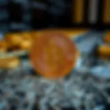 Visual representation of Bitcoin halving process