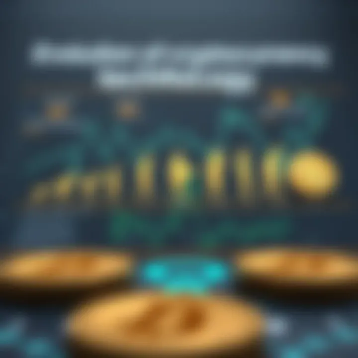 Evolution of Cryptocurrency Technology A detailed infographic depicting the evolution of cryptocurrency and its technological advancements.
