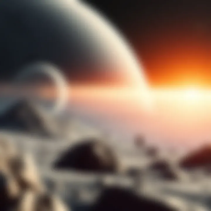 Future Missions to Callisto: A Vision of Exploration Artist's rendering of a future space mission targeting Callisto.