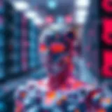 Conceptual illustration of AI and blockchain integration