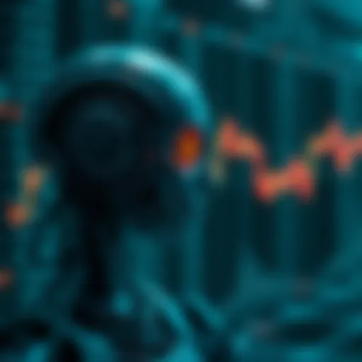 Conceptual illustration of AI technology in cryptocurrency trading