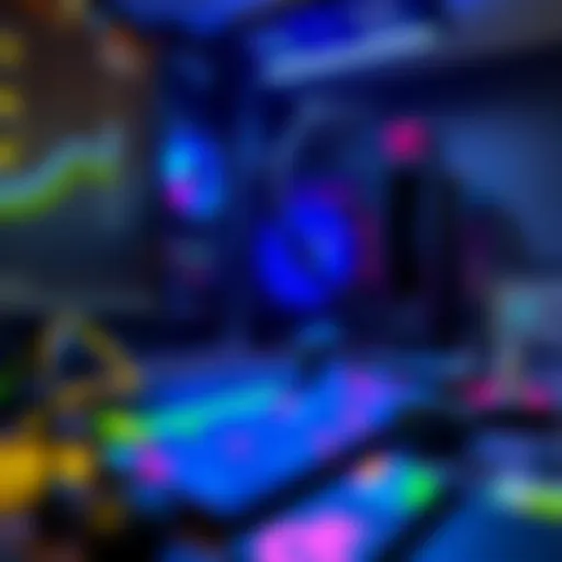 Illustration of cryptocurrency mining hardware setup