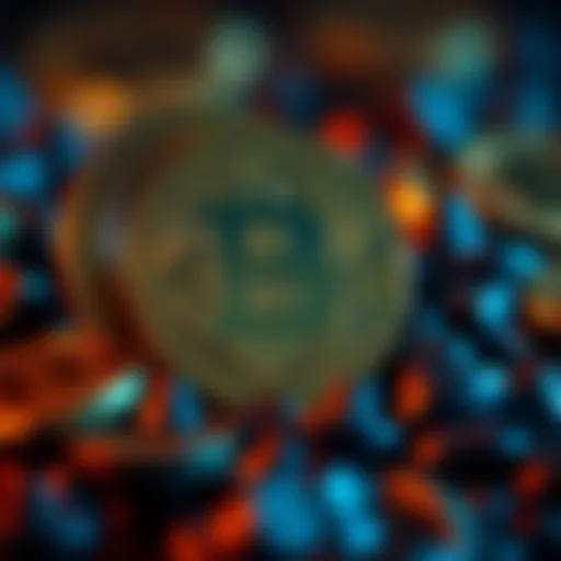 Illustration of the concept of coin swaps in cryptocurrency