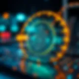 Visual representation of blockchain technology