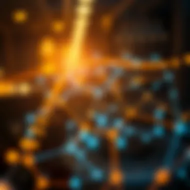 Interconnected blockchain networks illustrating cross-chain technology