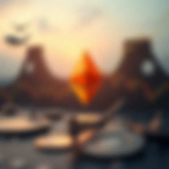 Visual representation of cryptocurrency market dynamics