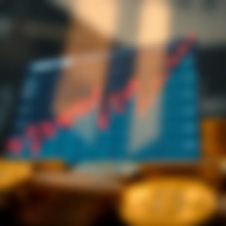 Graph showing current trends in cryptocurrency market