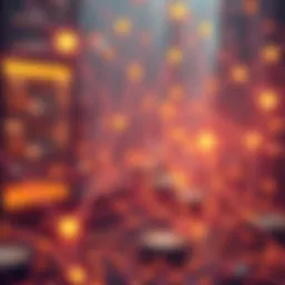 A conceptual image of digital currency networks