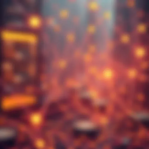 A conceptual image of digital currency networks