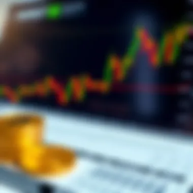 Chart analyzing cryptocurrency market trends