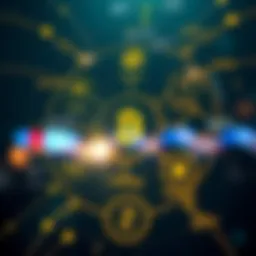 Conceptual diagram illustrating cryptocurrency presales