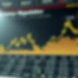 Graph illustrating cryptocurrency market trends