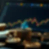 Illustration of cryptocurrency trading concepts