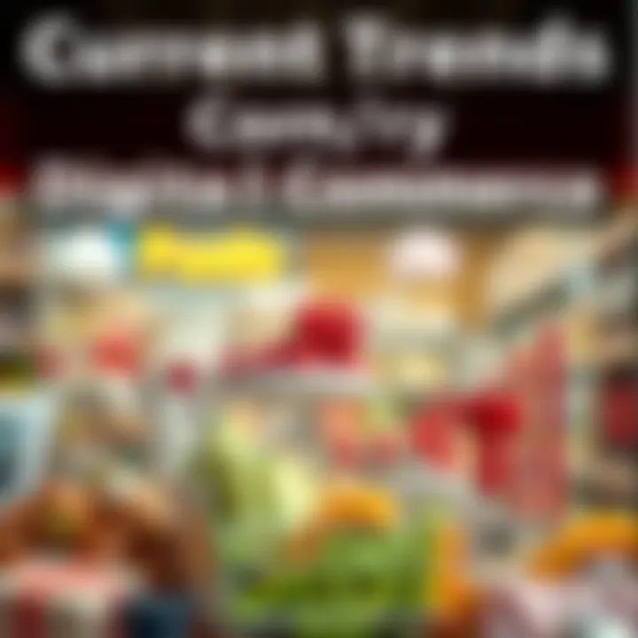 Current Trends in Digital Commerce Infographic on current trends in digital commerce