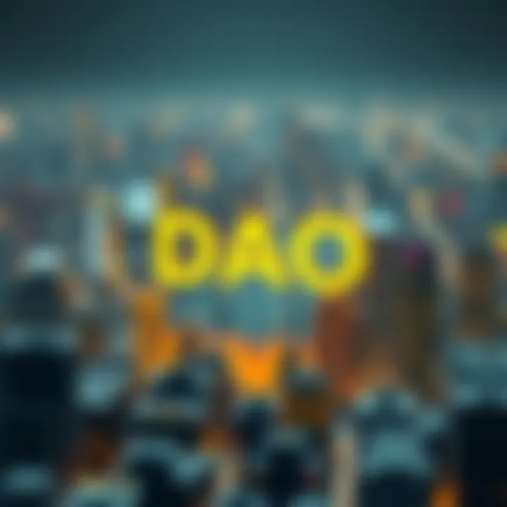 DAO Applications Across Industries Illustration of DAO applications in various sectors