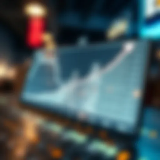 Graph illustrating the evolution of digital commerce through the years