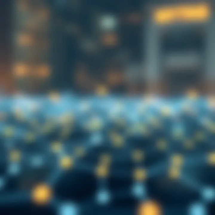 Visual Representation of Blockchain Network Blockchain network visual representation