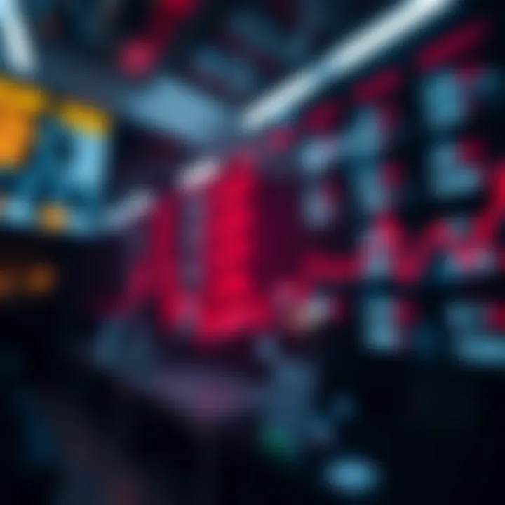 Visual representation of fluctuating exchange rates