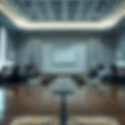 Symbolic representation of the Federal Open Market Committee meeting