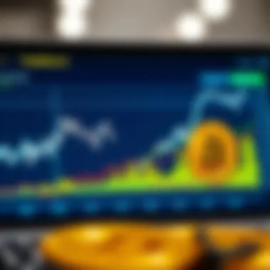 Cryptocurrency Trends and Analysis Graph illustrating cryptocurrency trends