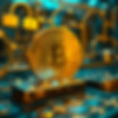 The Future of Secure Cryptocurrency Transactions A futuristic concept of cryptocurrency transactions secured by quantum technology
