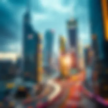 The Future Society Shaped by AI Futuristic cityscape symbolizing the impact of singularity AI on society