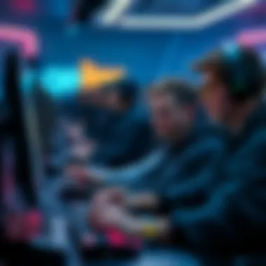 Gamers Interacting with Gamestarter Gamers engaging with the platform