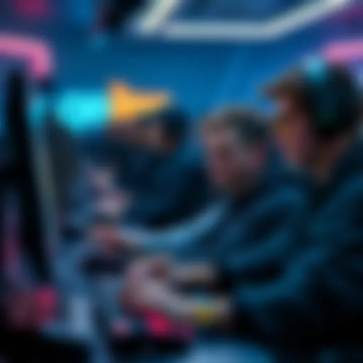 Gamers Interacting with Gamestarter Gamers engaging with the platform