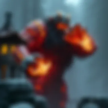 A mystical representation of the Golem, symbolizing creation and power
