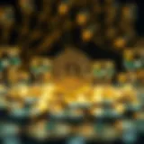 Conceptual representation of blockchain technology