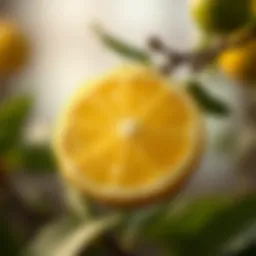 A close-up view of a lemon, symbolizing innovation in cryptocurrency.