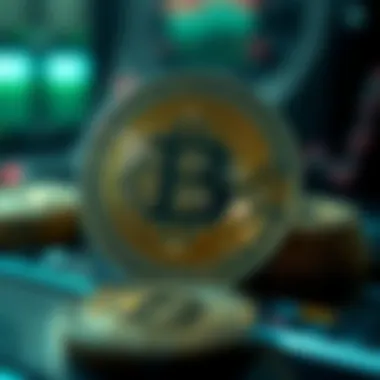 Futuristic concept of digital currency