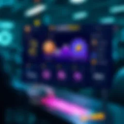 Visual representation of the LooksRare platform interface showcasing user interaction