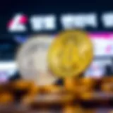 Representation of Litecoin and KRW currency exchange