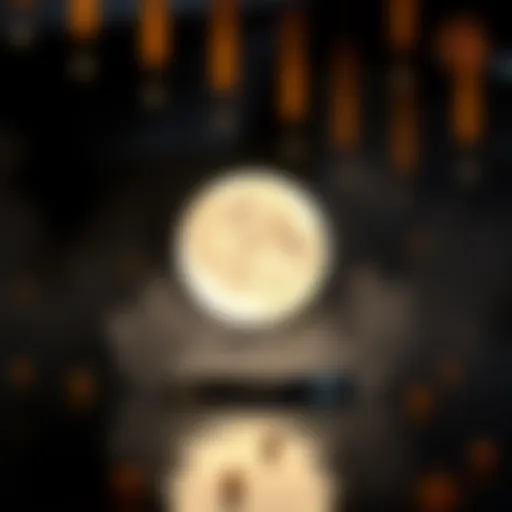 Conceptual representation of Luna staking in cryptocurrency